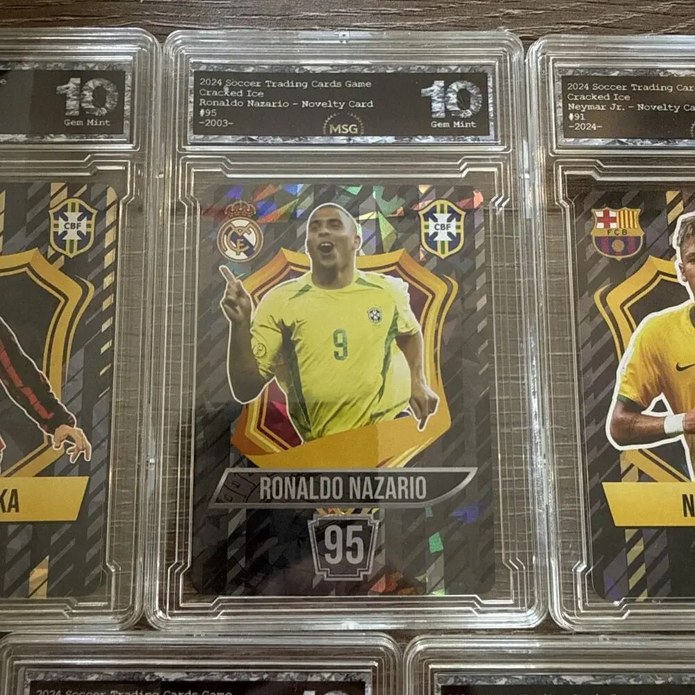 Graded 10 - Ronaldo Nazario, Ricardo Kaka, Oliver Kahn, Mbappe & Neymar Jr.